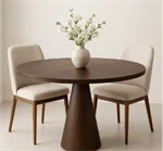 פינת אוכל עגולה מדגם SIENA כולל 4 כיסאות