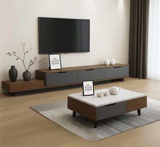 סט מזנון ושולחן סלון מדגם MONACO