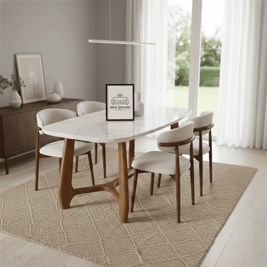 פינת אוכל מדגם VENEZIA כולל 4 כיסאות